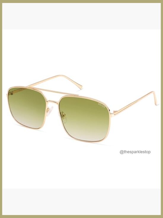 Metal Frame Square Aviator Sunglasses with UV400 Protection main image 7